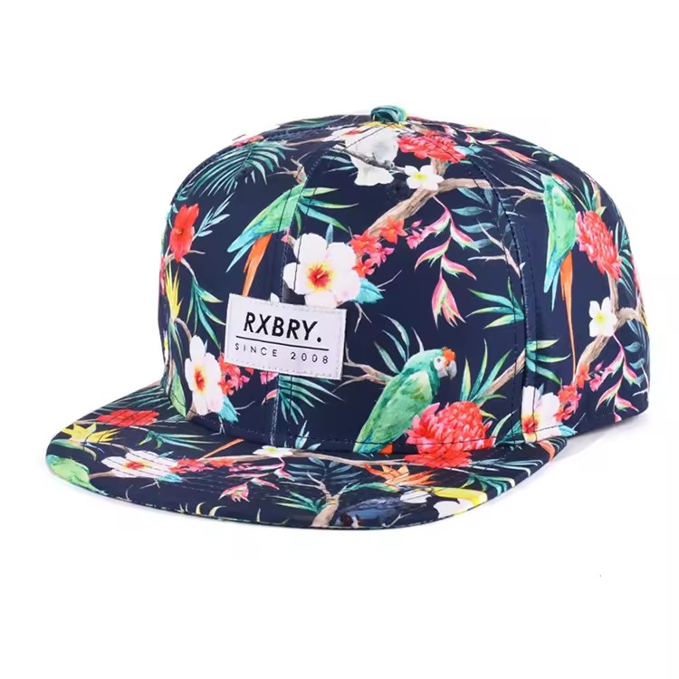 Full Print Snapback Hat