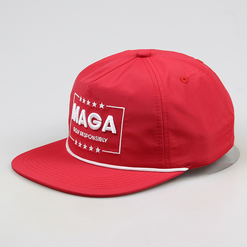 Nylon waterproof snapback cap  